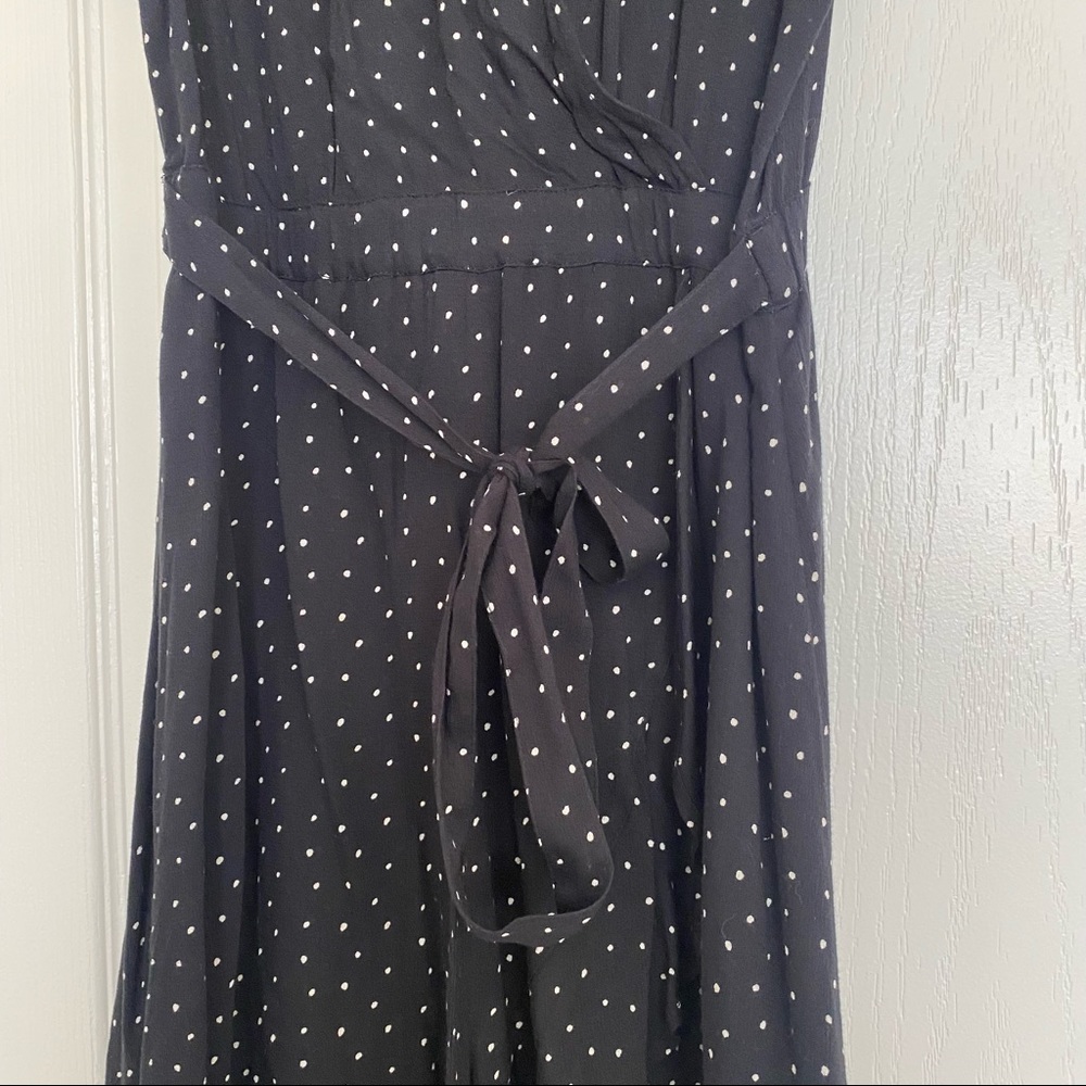 Moving Sale Last Chance! - Black and White Faux-Wrap Front Dress - Picture 3 of 6